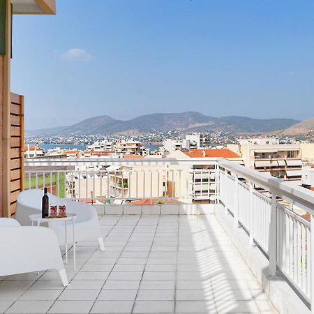 Modern Penthouse Overlooking Halkis Chalkís Extérieur photo